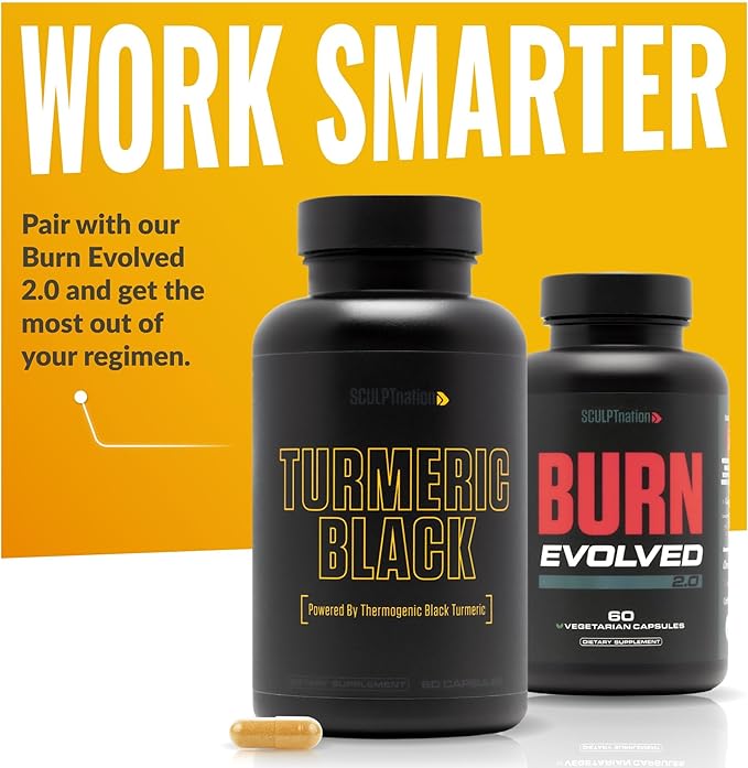 Sculpt Nation by V Shred Powerful Turmeric Supplement - Turmeric Curcumin with Black Pepper &amp Patented Ingredients for Joint Health - 60-Day Supply