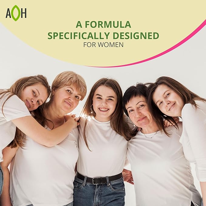 Hormone Balance for Women – Menopause &amp PMS Support Supplement – Adaptogens for Female Balance &amp Wellness – 180 Vegan Capsules