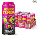 Drink Weird Organic Magic Mate Lemonade Yerba Mate – 16oz Cans 160mg Organic Caffeine (Pack of 12) A Refreshing Energy Drink Alternative
