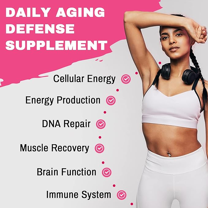 Liposomal NAD+ Supplement 1200mg High Absorption Cellular Energy &amp Mitochondrial Support NAD Plus for Longevity &amp Vitality Anti-Aging Formula 120 Softgels