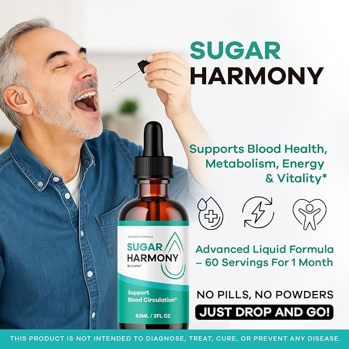 (5 Pack) Sugar Harmony Drops - Official SugarHarmony Advanced Premium Liquid Formula Support Drops - Maximum Strenght Natural Ingredients For Overall Health &amp Wellness Reviews 5 Bottles For 5 Mo