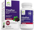 Terry Naturally ViraPro - 60 Tablets - Powerful Immune Support Supplement with Elderberry (Sambucus Nigra) Zinc Vitamin C D3 &amp A - Non-GMO Gluten-Free - 60 Servings