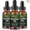 Tinnitus Fix Drops Official TinnitusFix Tinnitus Relief for Ringing Ears Advanced Ear Health Support Supplement Liquid Drop All Natural for Healthy Ringing Ear Tinnitus Fix Dropper Reviews (3 Pack)