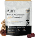 Auri Nutrition Super Mushroom Daily Gummies – All-in-One Functional Gummy with 12 Mushroom Blend Including Lion’s Mane Reishi Chaga &amp Cordyceps – 60 Gummies