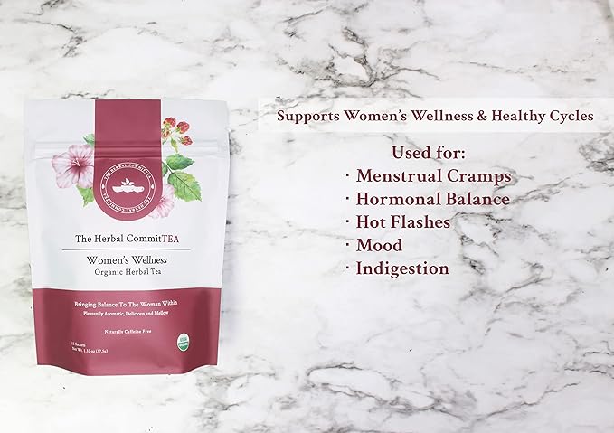 The Herbal CommitTea Women's Wellness Organic Herbal Tea