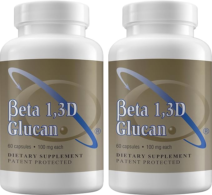 Transfer Point Immune Support Supplement Highly Purified Beta 13D Glucan 100 mg per Capsule (b-glucan Fiber) (Pack of 2)