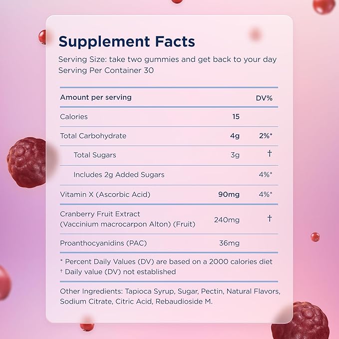 Canary High-Dose Hero - Urinary Tract Health Gummies Supplement Helps Cleanse &amp Protect Delicious Natural Cranberry Flavor 60 Gummies