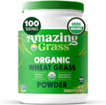 Amazing Grass Wheat Grass Powder: 100% Whole-Leaf Wheat Grass Powder for Energy Detox &amp Immunity Support Chlorophyll Providing Greens 100 Servings