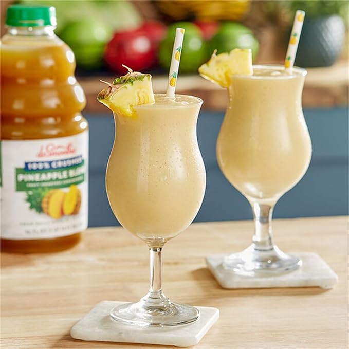 100% Crushed Pineapple Fruit Smoothie Mix 46 fl. oz. WS-103DR100PINE-NPF