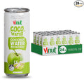 VINUT Pistachio Coconut Water Creamy &amp Nutty Flavor No Sugar Added Vegan Hydration Drink Gluten Free &amp Cholesterol Free 10.8 fl oz (320ml) Cans (Pack of 24)