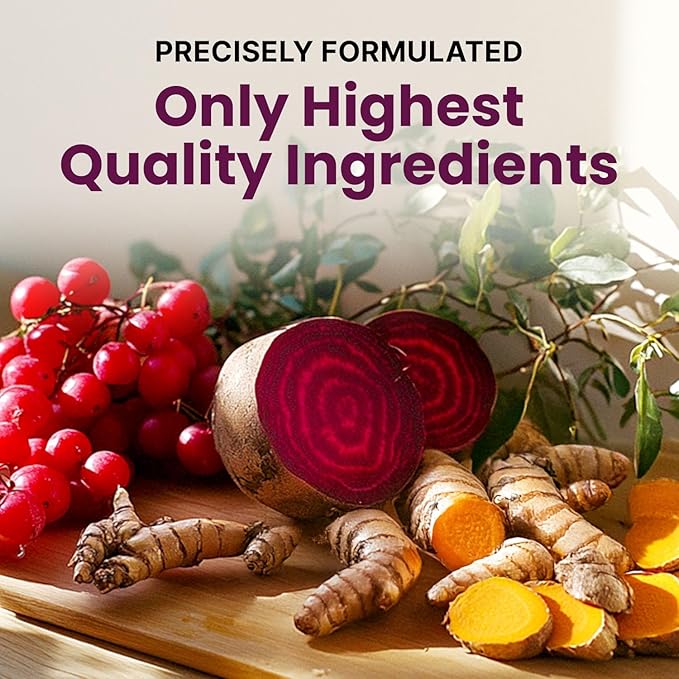 26-in-1 Nitric Oxide Supplement - Heart &amp Circulation Support with CoQ10 Turmeric Organic Beet Root Hawthorn Berry &amp Garlic - 2103mg per Serving (120ct Pack of 2)