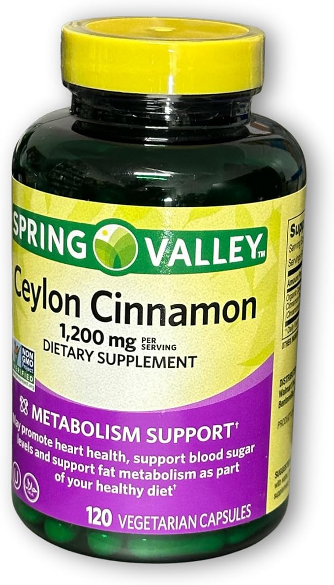 Ceylon Cinnamon 1200mg- 120ct Capsules (Pack of 2)