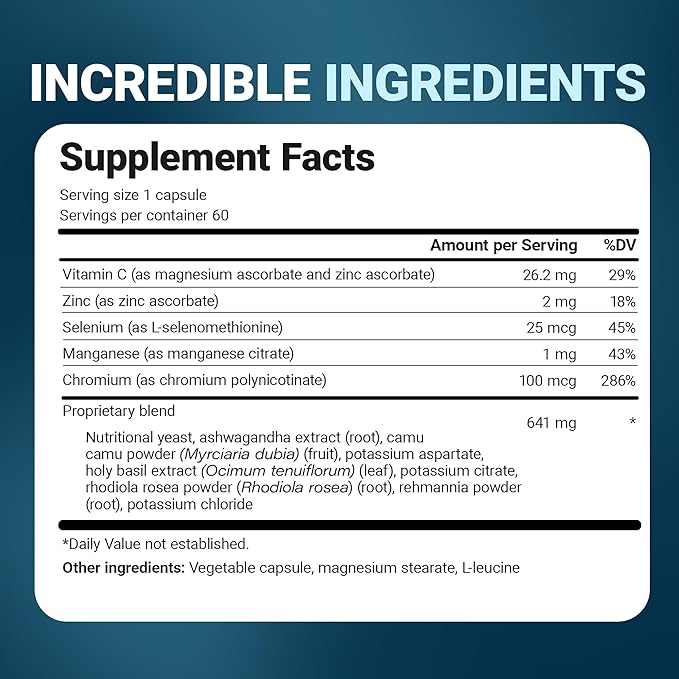 Dr. Berg Adrenal &amp Cortisol Capsules - Adrenal Supplement &amp Cortisol Manager - Mood Focus Relaxation and Stress Support - Adrenal Supplements with Ashwagandha Extracts - 60 Capsules