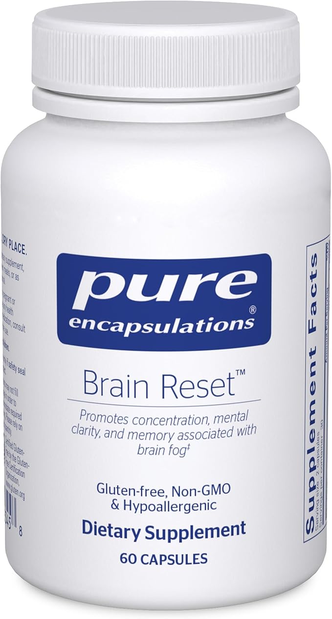 Pure Encapsulations Brain Reset | Supports Concentration Clarity and Memory Associated with Brain Fog | 60 Capsules*