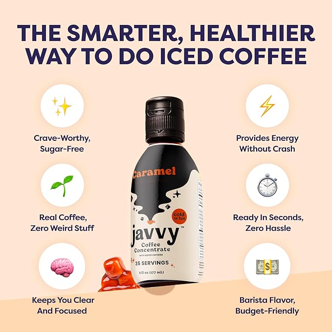 Coffee Concentrate - Cold Brew Coffee Perfect for Hot or Iced Instant Coffees Hot Drinks Cold Brew Concentrate 2 Pack - Caramel