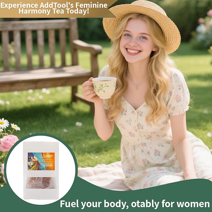 Red Ginseng Eight Treasure TeaAstragalus Rose Tea Red Ginseng &amp Rose Herbal Tea Blendwith Rose Goji BerryAstragalus -ForNatural Vitality &ampMen and women are suitable for drinking Glowing S