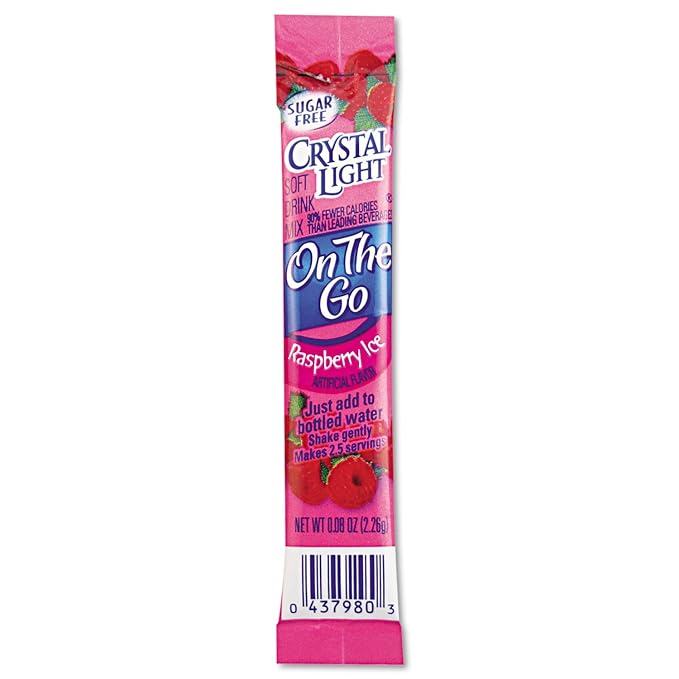 Flavored Drink Mix Raspberry Ice 30 .08oz Packets/Box