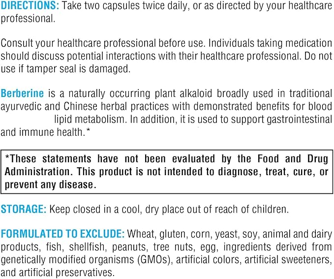 XYMOGEN Berberine - Plant-Based Berberine HCl Supplement for Cellular Metabolic &amp Immune Support* - Non-GMO Gluten-Free Vegan - 120 Capsules