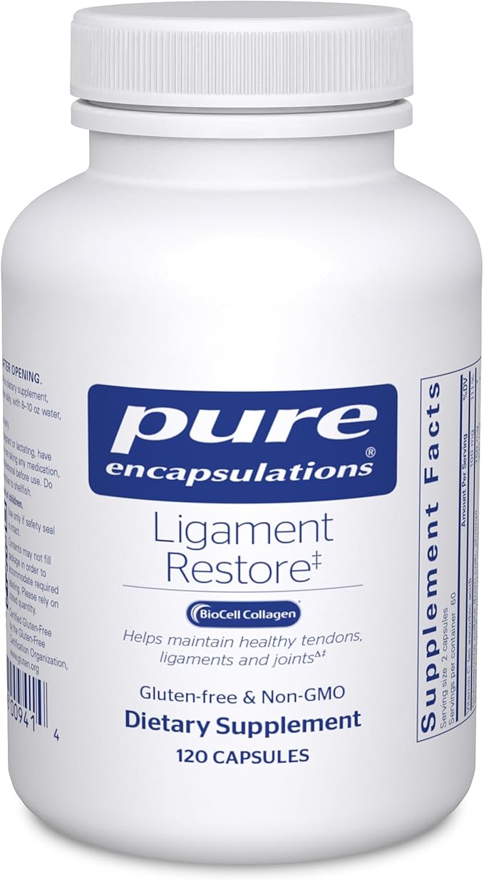 Pure Encapsulations - Ligament Restore - Dietary Supplement Helps Maintain Healthy Tendons Ligaments and Joints - 120 Capsules