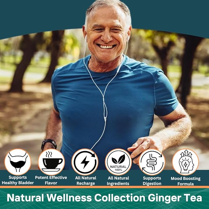 MexiVida Monthly 3Pack Herbal Tea Supports Blood Pressure &amp Sugar Balance All Natural Ginger Turmeric Tea Nutrient-Rich Herbal Tea Caffeine-Free Wellness Tea