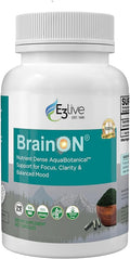 E3LIVE BrainON - Wild-Harvested AFA Extract for Mood Balance &amp Focus 90 Count