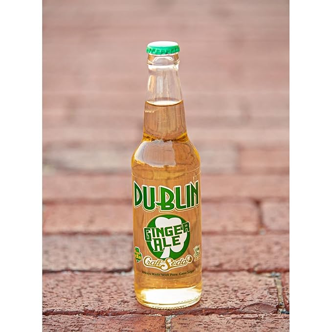 Dublin Bottling Works Craft Soda Pure Cane Sugar Made in Texas – Assorted 12-Pack – Premium Small-Batch Soda Gluten-Free Retro Artisanal Beverages (12 Pack Ginger Ale)