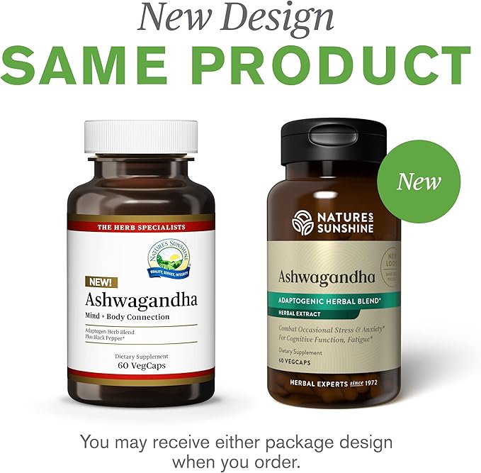 Nature's Sunshine Ashwagandha 60 VegCaps