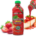Jungle Pulp Strawberry Puree Costa Rica Blend Topping Flavoring Better than Syrup Mix for Cocktails Smoothies Daiquiri Margarita Tea Desserts Ice Cream and Juice. 33.8oz/1 Liter