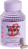 Lemme Burn - Metabolism Belly Fat Burning + AMPK Activating Supplement for Men &amp Women w/Clinically Studied Actiponin Gynostemma Green Tea Extract Vitamins B6 &amp B12 - Gluten Free 60 Count