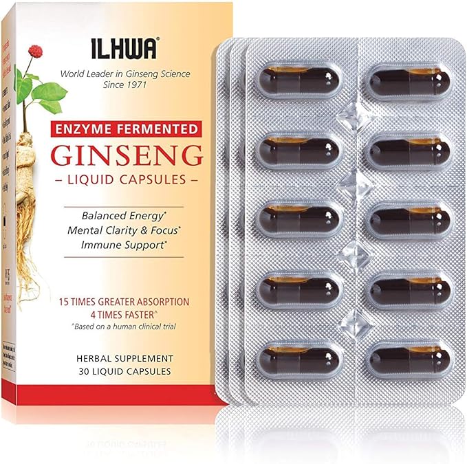 ILHWA Enzyme Fermented Ginseng 30 liquid capsules