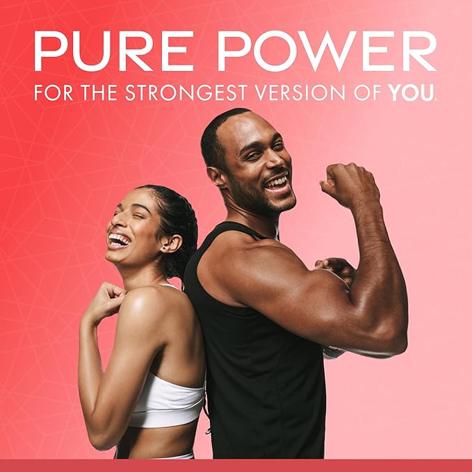 Dr. Mercola Pure Power Energy Boost 30 Servings (30 Capsules) Ginseng + B12 Dietary Supplement Boosts Physical &amp Mental Energy Non-GMO