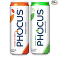 Phocus Energy Boost Crisp Apple &amp Blood Orange Bundle | 11.5 Fl oz (Pack of 24) | No Sugar | 75mg Caffeine + L-Theanine | 0 Calories