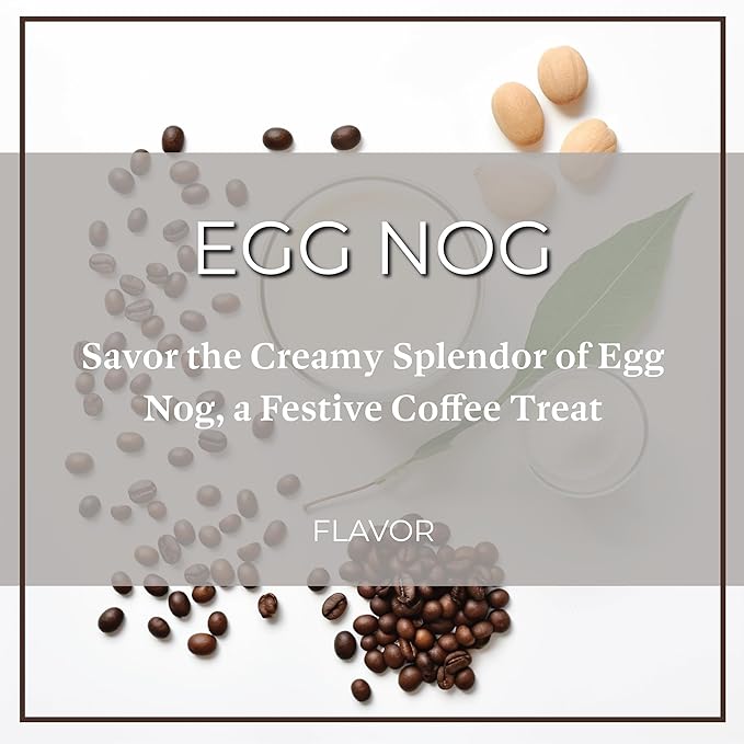 San Diego Coffee Egg Nog Medium Roast Whole Bean Coffee 16-Ounce Bag Café en grano tostado