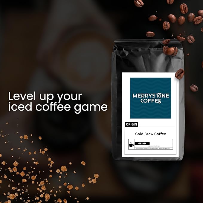 Merrystone Cold Brew Coffee Blend Roasted to Order Medium Roast 5 Lb Espresso Grind