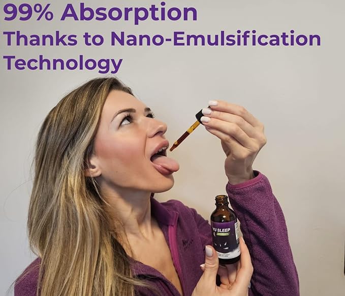 YuSleep – Natural Sleep Drops with Tart Cherry GABA &amp 5-HTP – Helps Reduce 3 A.M. Wake-Ups Calm a Racing Mind &amp Support Deep Restorative Sleep – Gentle 0.9 mg Melatonin – 2 oz / 60 ml
