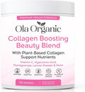 Collagen Booster Powder – Collagen Support with Hyaluronic Acid – Supports Hair Skin Nails &amp Joints – Premium Non-GMO Formula (300g Jar)