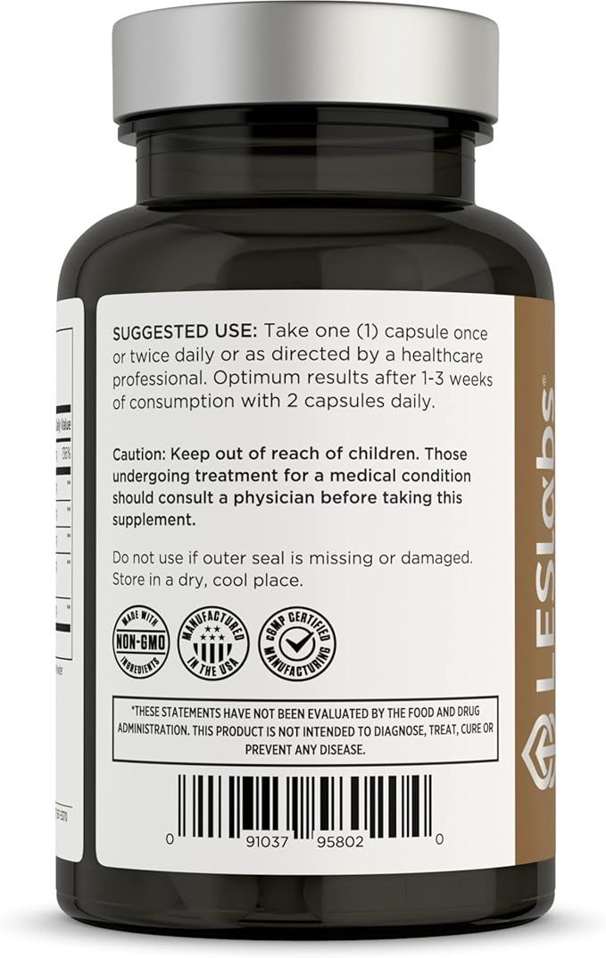 LES Labs Male Health – Enhance Hormone Production Strength &amp Vitality Drive &amp Endurance – Tongkat Ali Ginseng Maca &amp Boron – Non-GMO Supplement – 60 Capsules