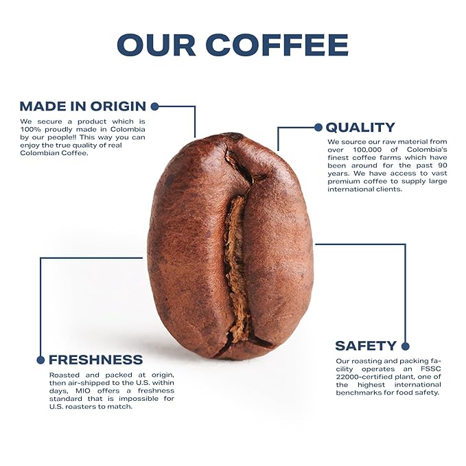 Café Gavi DECAF – Medium Roast Ground Colombian Coffee – 100% Arabica – Fresh-Roasted at Origin – 10 oz Resealable Bag – Notes of Toffee and Spice