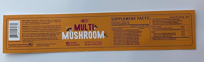 Mushroom Powder | for Mushroom Coffee 20-in-1 Mushroom Complex with Lions Mane Powder Reishi Cordyceps Turkey Tail &amp Herbs Brain Supplements for Memory and Focus Energy Immunity - 5.3oz