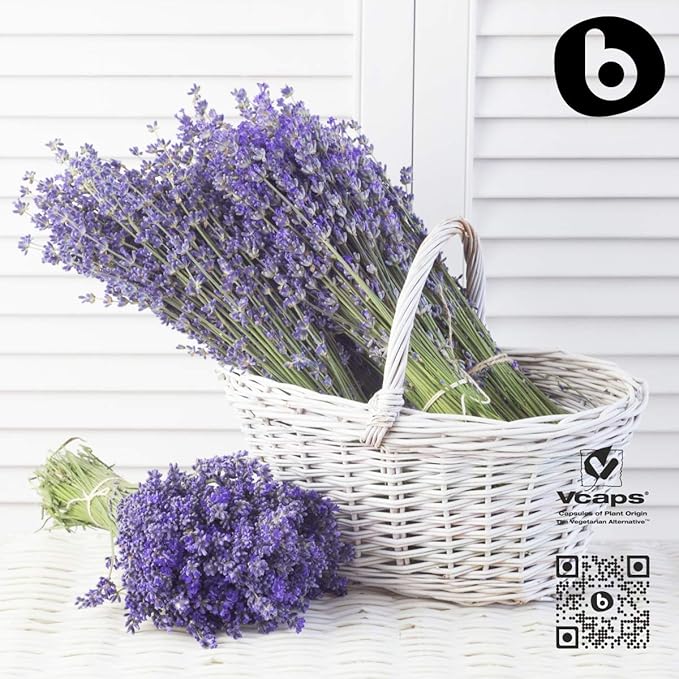 Organic Lavender Capsules - Lavender Pills for Relaxation and Balance - Supports Calm Mind and Body - Natural Supplement - Non-GMO Gluten-Free – 90 Vegan Capsules