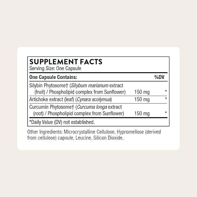 THORNE - S.A.T. - Milk Thistle Complex with Silymarin Artichoke &amp Turmeric Extracts for Liver Function &amp Digestion Support* - Third-Party Certified - Gluten Dairy &amp Soy-Free - 60 Capsule
