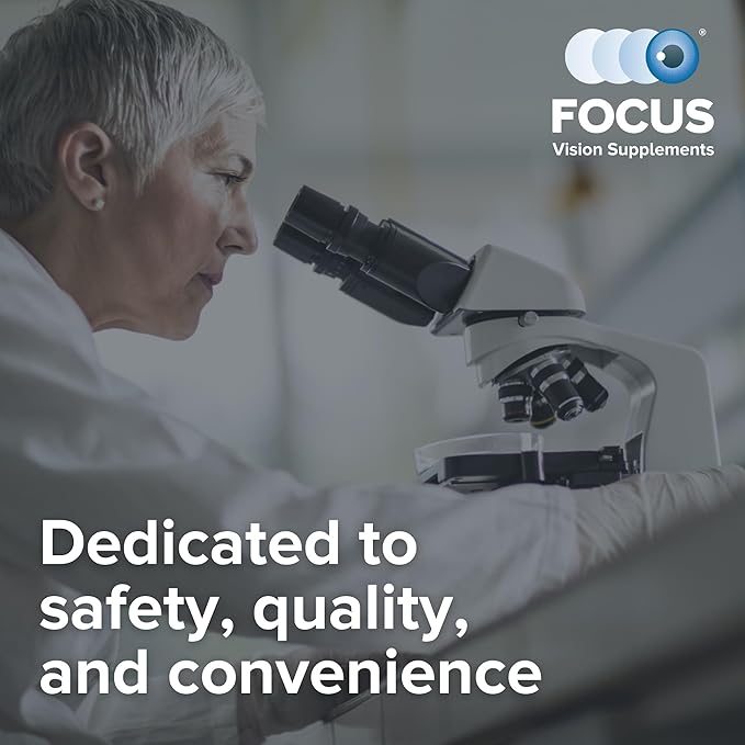 Focus Vitamins | Focus Select Zinc Free Formula | 180 Softgel Capsules | AREDS2 Based Formula | Eye Vitamin &amp Supplement | Easy to Swallow Pill