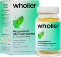 wholier Peppermint Oil Ginger Root Oil for Bloating Relief Nausea Relief Upset Stomach Relief + Gut Health. Daily Herbal Supplement. Peppermint Stomach Soother. (60 Vegan Capsules) Glass Bottle