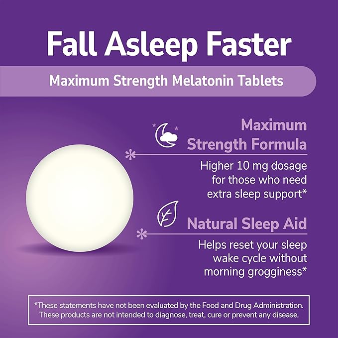 21st Century Melatonin 10 mg Quick Dissolve Tablets Cherry - 120 ct Pack of 5