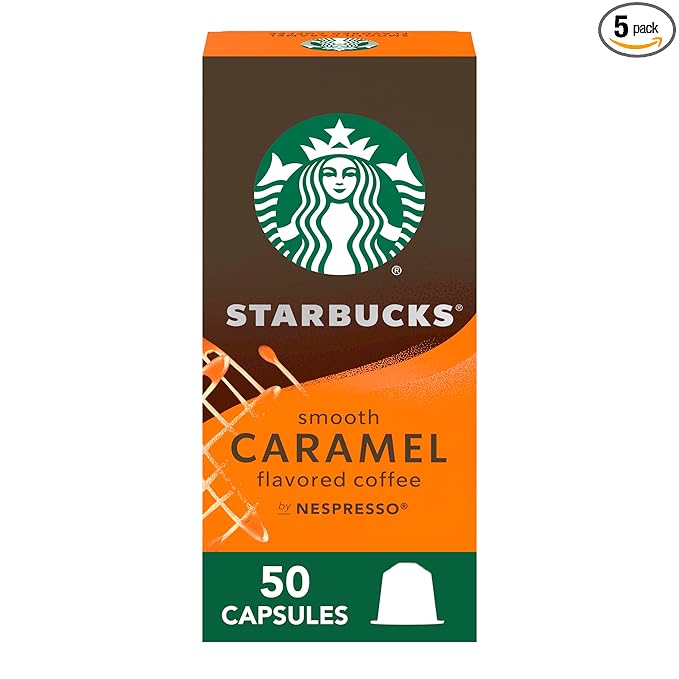 Starbucks by Nespresso Original Line Caramel Flavored Coffee 50-count Espresso Pods