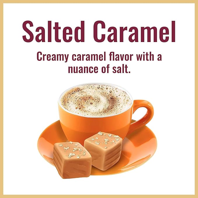 Hills Bros. Cappuccino Variety Pack - Classic &amp Salted Caramel (2 Each / 14 Oz)