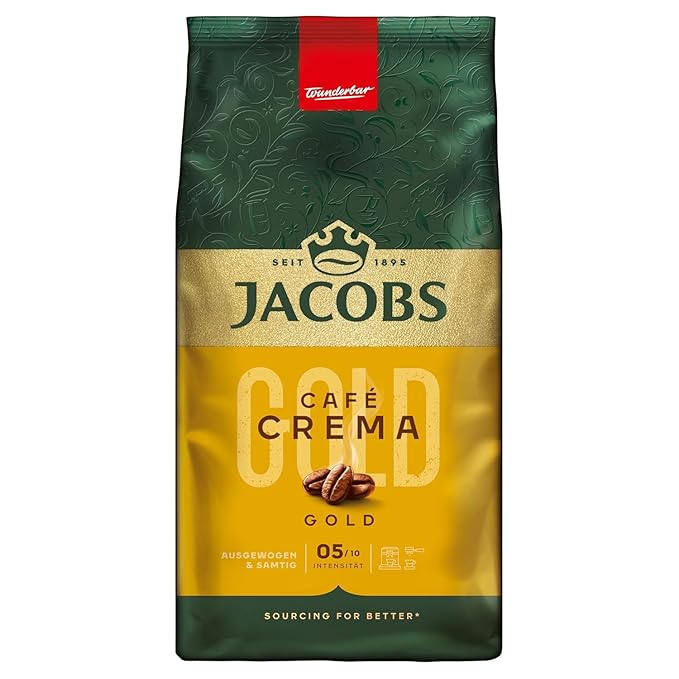 Jacobs Crema Whole Bean Coffee 1000 Gram / 35.2 Ounce (Pack of 4)