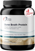 Designs for Health Bone Broth Protein Powder - 26g Grass-Fed Collagen-Rich Beef Protein Isolate – Unflavored Paleo Non-GMO Dairy-Free (30 Servings / 810g)