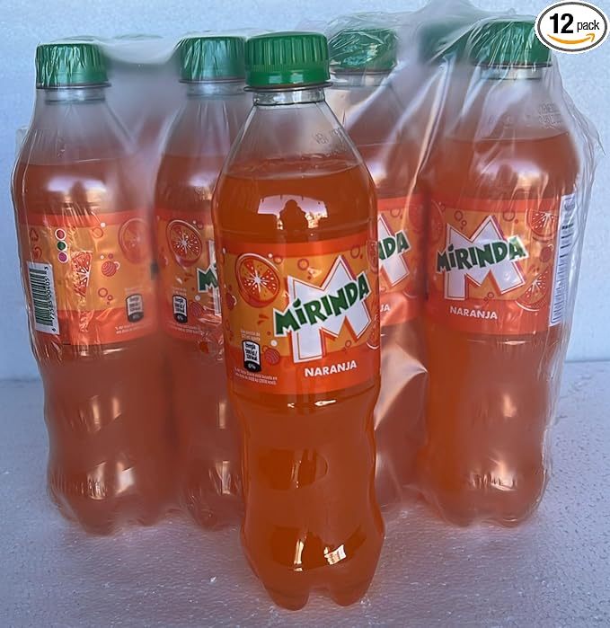 Orange Flavored Soda Mirinda Nicaragua 12 Pack