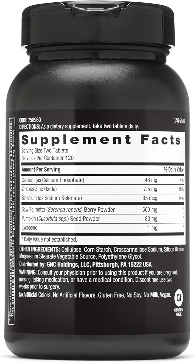 GNC Mega Men Saw Palmetto Support for Healthy Hormone Levels 240 Tablets